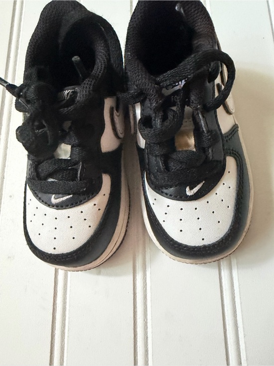 Nike Other - Nike Kids Black and White Low-Top Sneakers with Mini Swoosh
